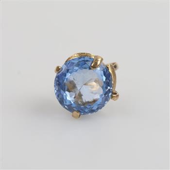 10kt Gold Light Blue Spinel Ring