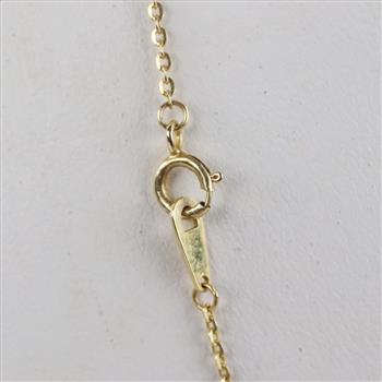 10kt Gold Lock And Key  Necklace
