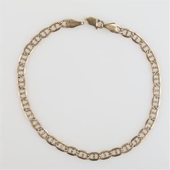10kt Gold Mariner Chain Bracelet