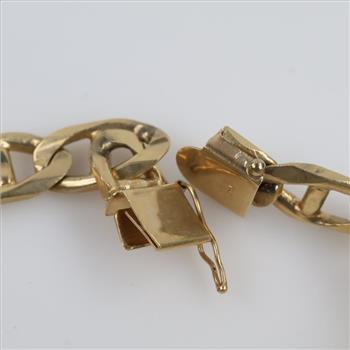 10kt Gold Mariner Chain ID Bracelet