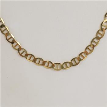 10kt Gold Mariner Link Necklace