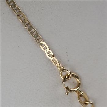 10kt Gold Mariner Link Necklace