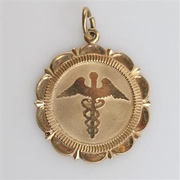 10kt Gold Medical Pendant
