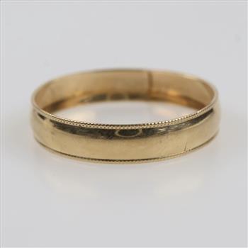 10kt Gold Miligrain Edge Band