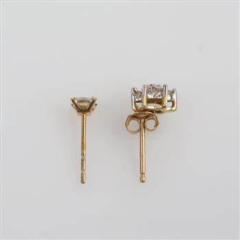 10kt Gold Mismatched Earrings