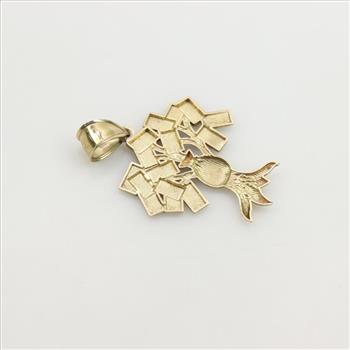 10kt Gold Money Tree Pendant