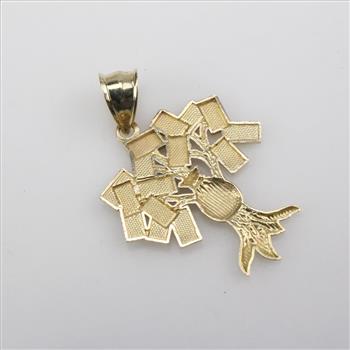 10kt Gold Money Tree Pendant