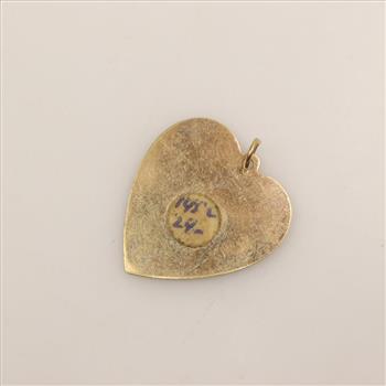 10kt Gold Mother Heart Pendant