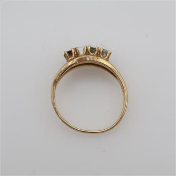 10kt Gold Multi-colored Stone Ring