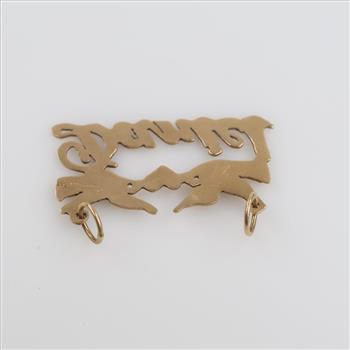 10kt Gold Name Pendant