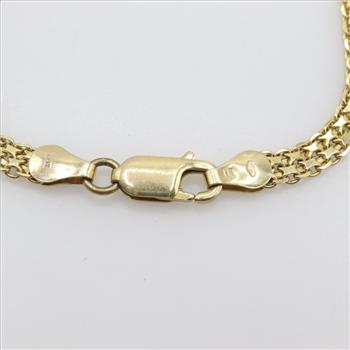 10kt Gold Name Plate Bracelet