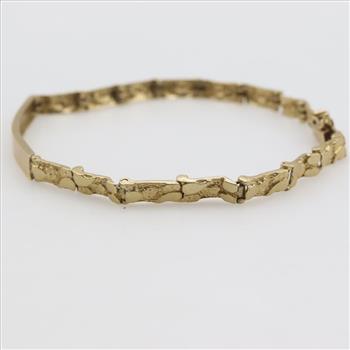 10kt Gold Name Plate Bracelet
