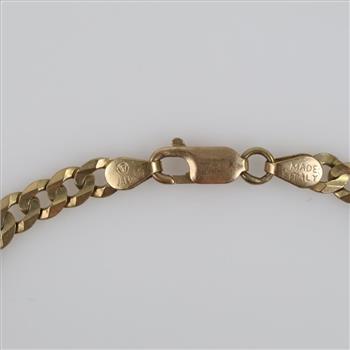 10kt Gold Name Plate Curb Chain Bracelet