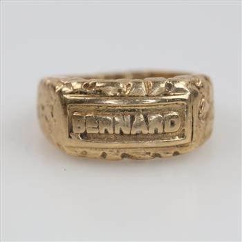 10kt Gold Name Ring