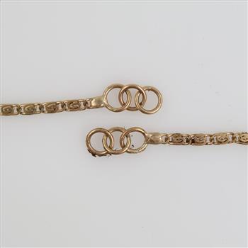 10kt Gold Necklace With Diamond Accent Pendant
