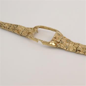 10kt Gold Nugget Band And Case