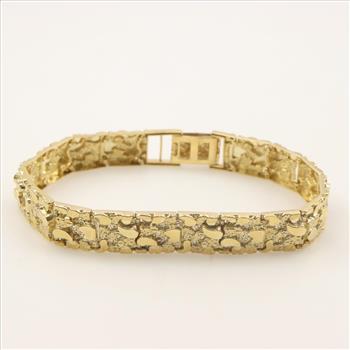 10kt Gold Nugget Bracelet