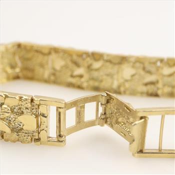 10kt Gold Nugget Bracelet