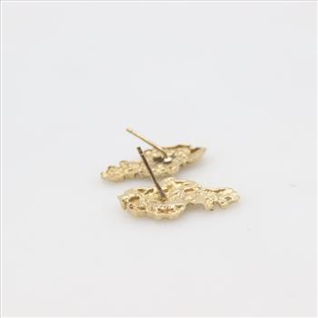 10kt Gold Nugget Earrings