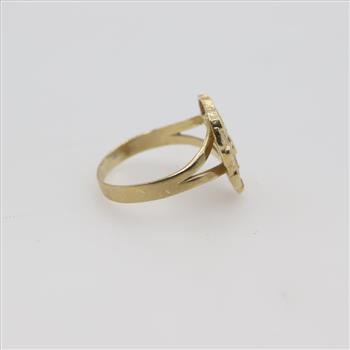 10kt Gold Nugget Heart Ring