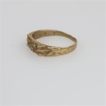 10kt Gold Nugget Mini Ring