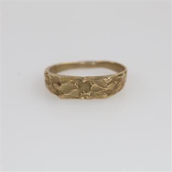10kt Gold Nugget Mini Ring