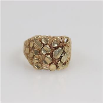 10kt Gold Nugget Ring