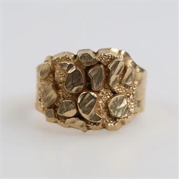10kt Gold Nugget Ring