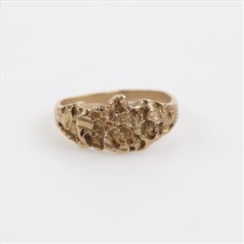 10kt Gold Nugget Ring
