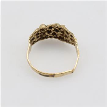 10kt Gold Nugget Ring
