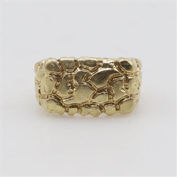 10kt Gold Nugget Ring