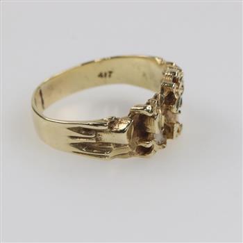 10kt Gold Nugget Ring