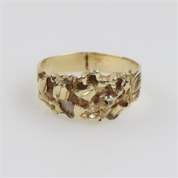 10kt Gold Nugget Ring