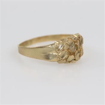 10kt Gold Nugget Ring
