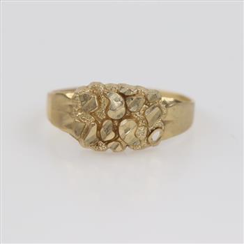 10kt Gold Nugget Ring