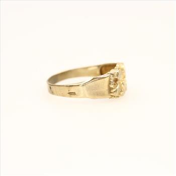 10kt Gold Nugget Style Pinky Ring