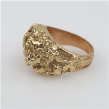 10kt Gold Nugget Style Ring