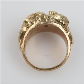 10kt Gold Nugget Style Ring
