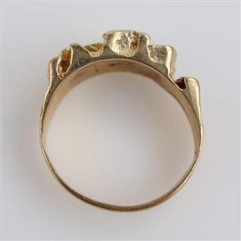10kt Gold Nugget Style Ring