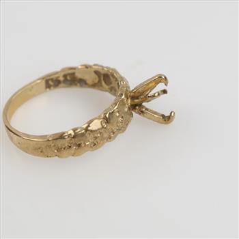 10kt Gold Nugget Style Ring