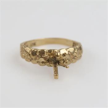 10kt Gold Nugget Style Ring