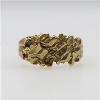 10kt Gold Nugget Style Ring