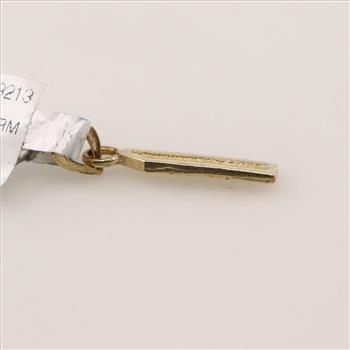 10kt Gold Number 1 Pendant