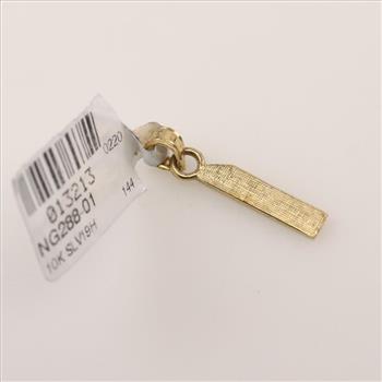 10kt Gold Number 1 Pendant
