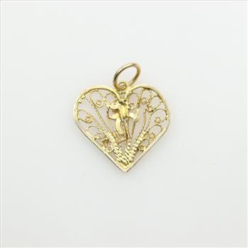 10kt Gold Om Pendant