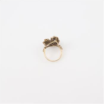 10kt Gold Opal Butterfly Ring