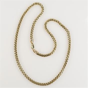 10kt Gold Open Rope Round Chain Necklace - Evaluated By Our Certified Gemologist - AGS/GIA