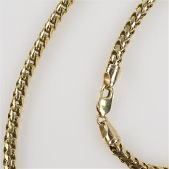 10kt Gold Open Rope Round Chain Necklace - Evaluated By Our Certified Gemologist - AGS/GIA