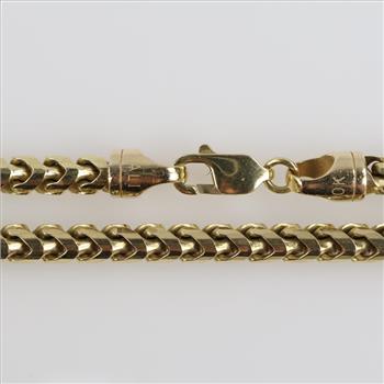 10kt Gold Open Rope Round Chain Necklace - Evaluated By Our Certified Gemologist - AGS/GIA