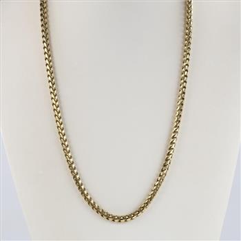 10kt Gold Open Rope Round Chain Necklace - Evaluated By Our Certified Gemologist - AGS/GIA
